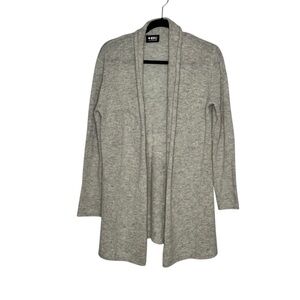 Women’s Beryll One Size Gray 100% Cashmere Open Lightweight Cardigan Sweater